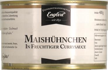 Maishühnchen in fruchtiger Currysauce 400g / Dose